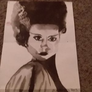 Bride of Frankenstein painting